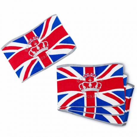 A Great British Party Flag Shaped Servietten (x16)