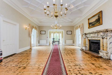 Otterburn Castle, Northumberland, Interieur, Halle