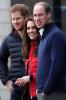 Prinz William, Kate Middleton und Prinz Harry stellen ein