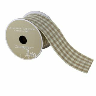 2,5 "verdrahtetes Gingham-Band