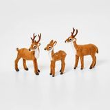 3pc Mini Deer Dekorative Figuren 