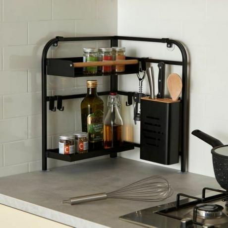 Schwarzes Smart Industrial Corner Storage Rack