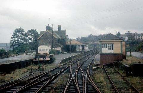 Tavistock Nordbahnhof, fotografiert am 14. Januar 1970