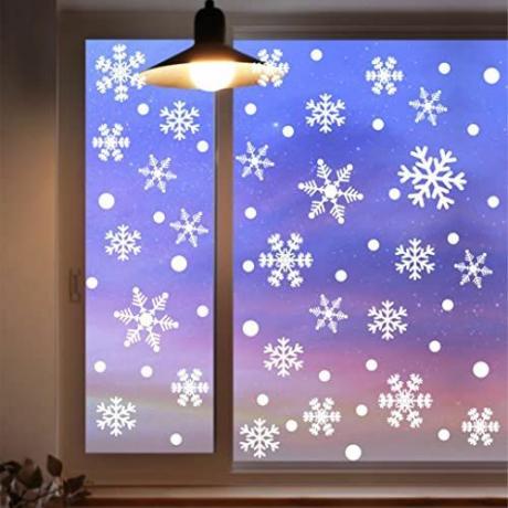 Weihnachts-Schneeflocken-Fensteraufkleber 