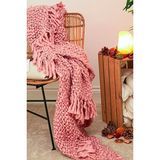 Isla Chunky Blush Throw Blanket