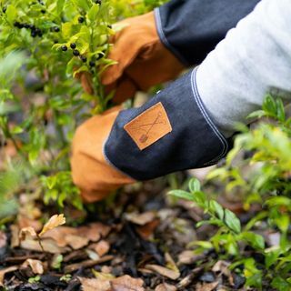 Denim Gartenhandschuh mit Handschuhmanschette 