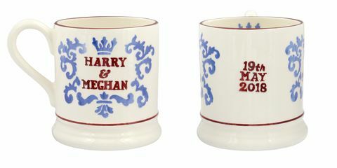 Gedenkbecher zur Feier der königlichen Hochzeit von Prinz Harry und Meghan Markle.