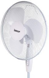 Igenix DF1655 Stand-Oszillierender 3-Gang-Lüfter mit Mesh-Sicherheitsgitter, 16 Zoll, 40 W, Weiß