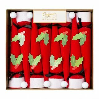 Weihnachtsmütze Kegel Weihnachtscracker - Box von 8