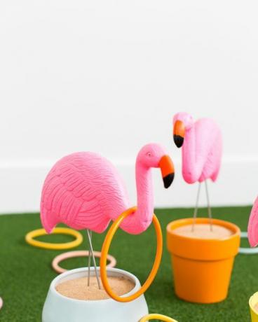 Flamingo werfen Spiel