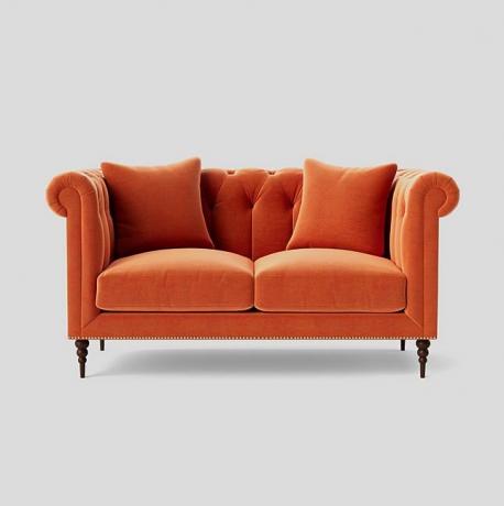 Samtsofa Milward in Orange