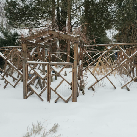 Zaun im Schnee