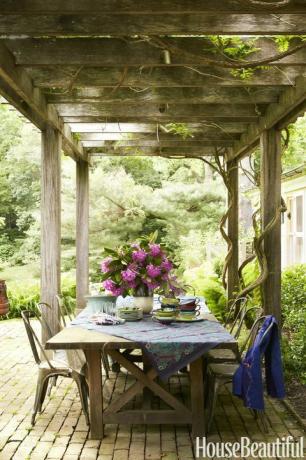 Wendy Wurtzburger und Chris Bentley Pergola