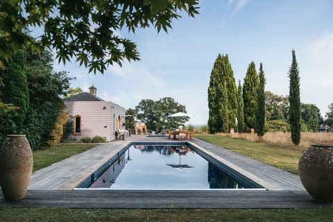 Eigentum, reflektierender Pool, Schwimmbad, Anwesen, Haus, Baum, Gebäude, Villa, Architektur, Garten, 