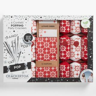 Luxus Party Pack Konfetti knallende Weihnachtscracker, Packung mit 6 Stück