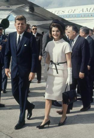 John F. Kennedy und Jackie Kennedy am Tag vor der Ermordung von JFK