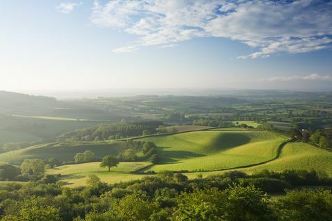 das Marshwood Vale von Pilsdon Pen Dorset England UK