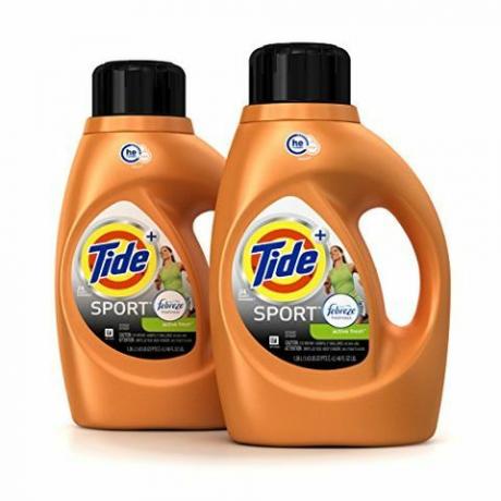 Tide Plus Febreze Sport Active Frischeduft HE Turbo Clean Flüssigwaschmittel, 46 oz, 29 Ladungen (Verpackung kann variieren)